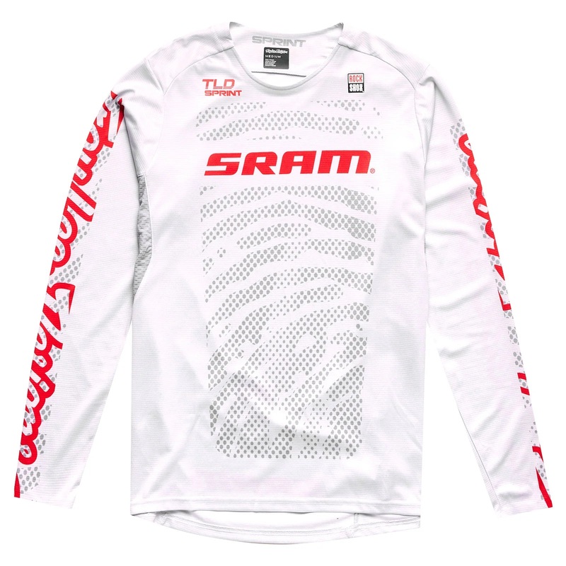 Troy Lee Designs Sprint Long Sleeve MTB Jersey – SRAM Shifted – Cement Cement Small