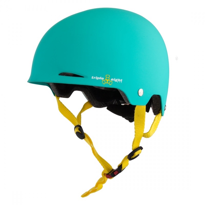 Bike Helmet Triple Eight Dual Certified Gotham ABS Adjustable Fit Dial XS/Small Teal