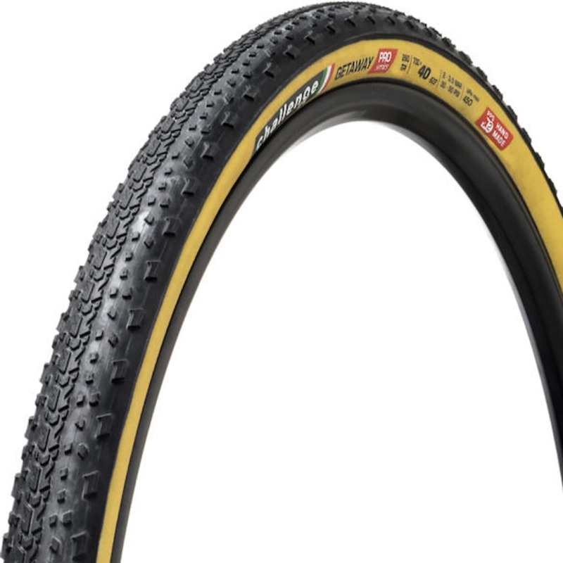Challenge Getaway Pro 700c Folding Gravel Tire – Black-Tan Black – Tan 40c