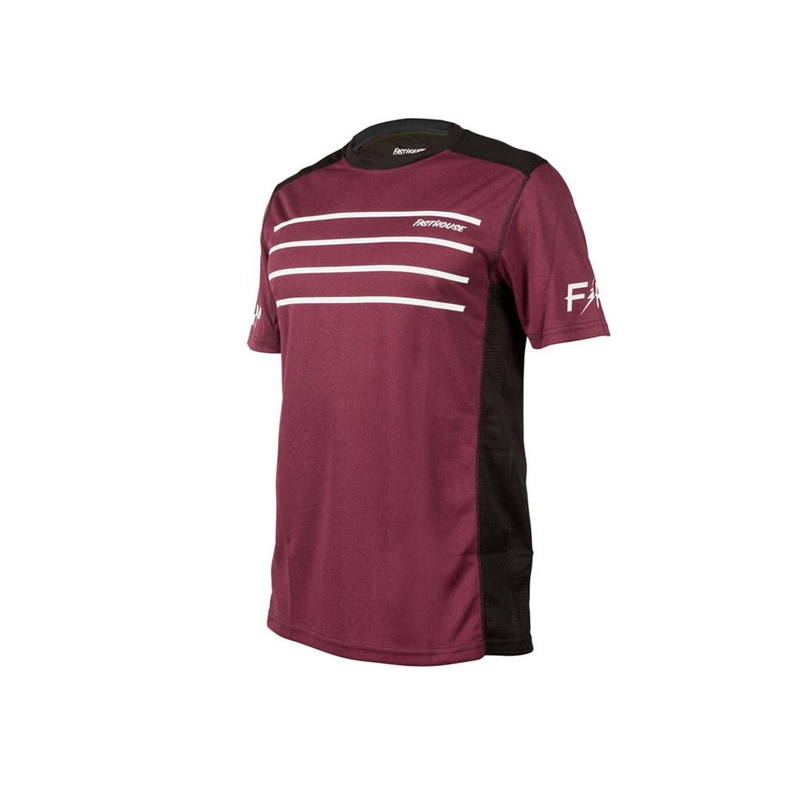 Fasthouse Classic Cartel Short Sleeve MTB Jersey – Heather Maroon Heather Maroon Small