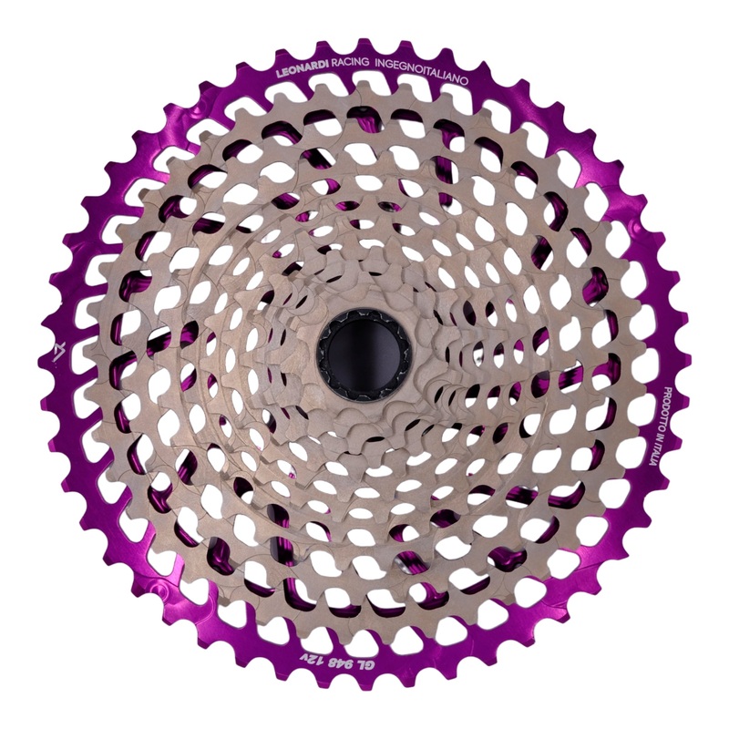 Leonardi General Lee 12sp Cassette 9-48t – Black/Purple