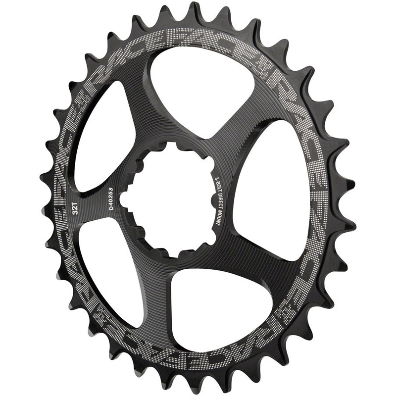 RaceFace Narrow Wide Chainring: Direct Mount 3-Bolt Compatible, 36t, Black