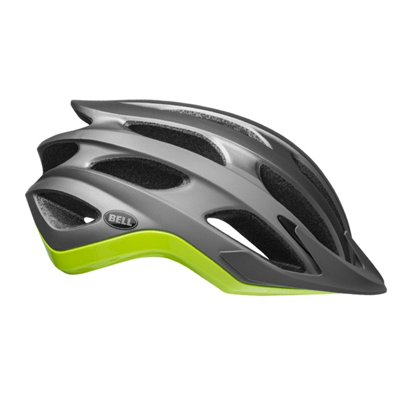 Bell Drifter MIPS MTB Helmet – Thunder Matt-Gloss Gunmetal-Green – 2019 Thunder Matt – Gloss Gunmetal – Green Small