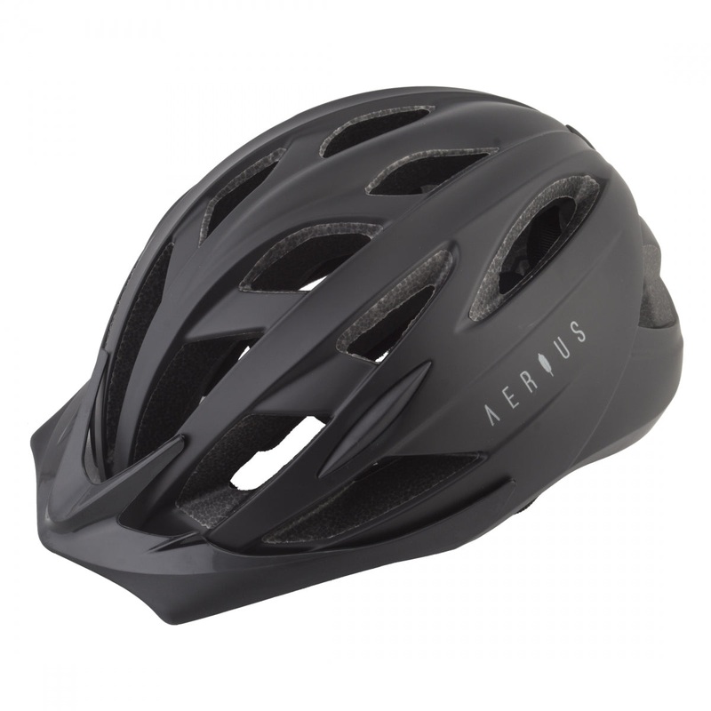 Bike Helmet Aerius Tyto All-Purpose Adjustable Head Lock Fit Matte Black Small/Medium
