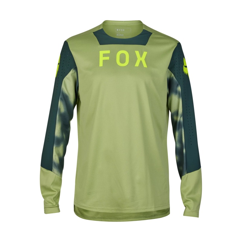Fox Racing Defend Long Sleeve MTB Jersey – Taunt – Pale Green Pale Green Small