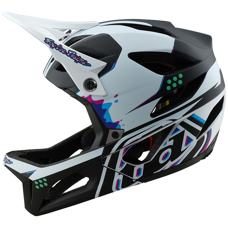 Troy Lee Designs Stage Helmet   Trooper White, X-Large/2X-Large