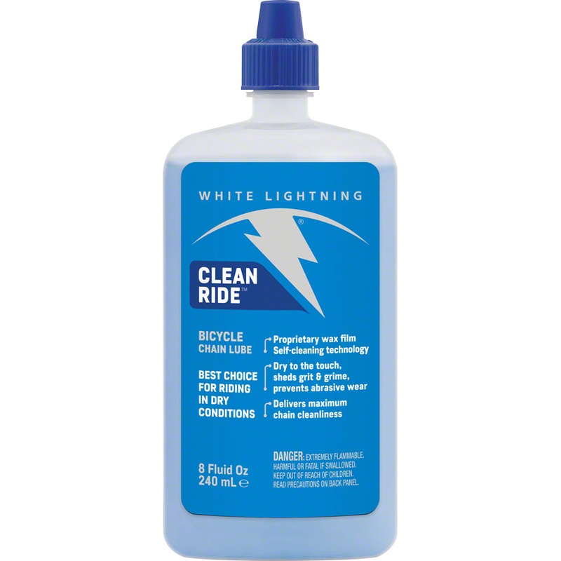 White Lightning Clean Ride Bike Chain Wax Lube – 8oz, Drip