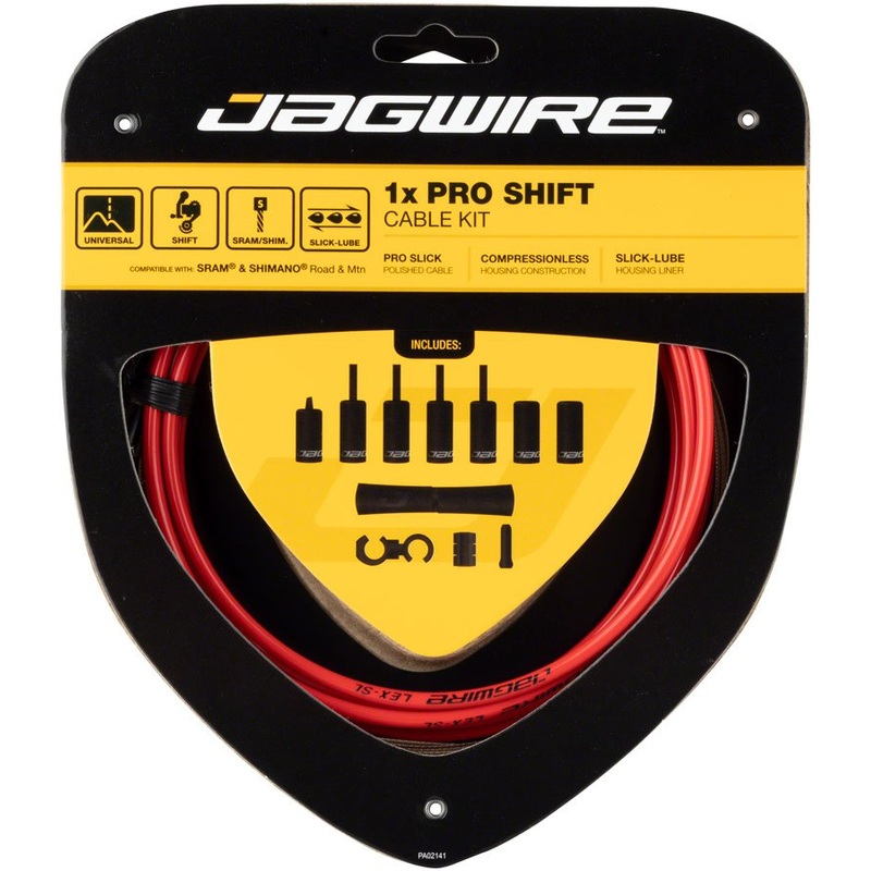 Jagwire 1x Pro Shift Cable Kit – Road/Mountain – SRAM/Shimano – Red