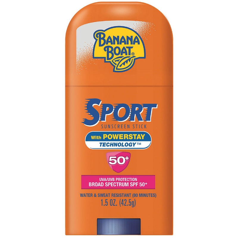 Banana Boat Sport Sunscreen Stick SPF 50 – Convenient 1.5 oz Stick for On-the-Go Protection