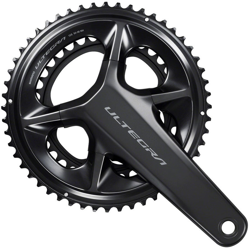 Shimano Ultegra FC-R8100 Crankset – 160mm, 12-Speed, 52/36t, Hollowtech II Spindle Interface, Black