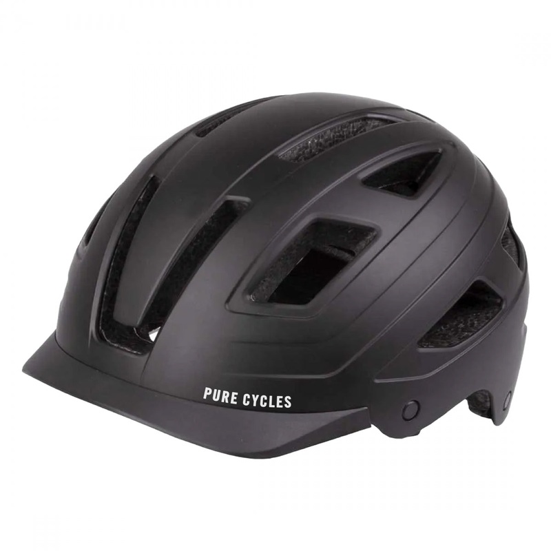 Bike Helmet Pure Cycles Urban-Lite LG/XL 23-1/4in to 24in (59 to 61 cm) Black Urban