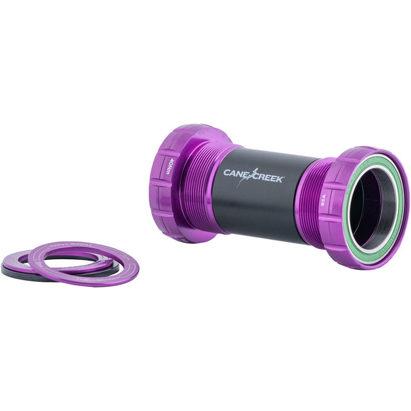 Cane Creek Hellbender 70 Bottom Bracket – English, For DUB Spindle, Purple