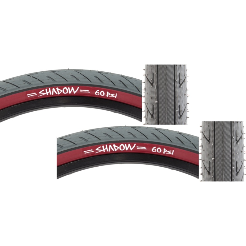 Pack of 2 The Shadow Conspiracy Strada Nuova 20×2.3 Wire TPI 110 Gy/Red 199-05017 2.30 LP