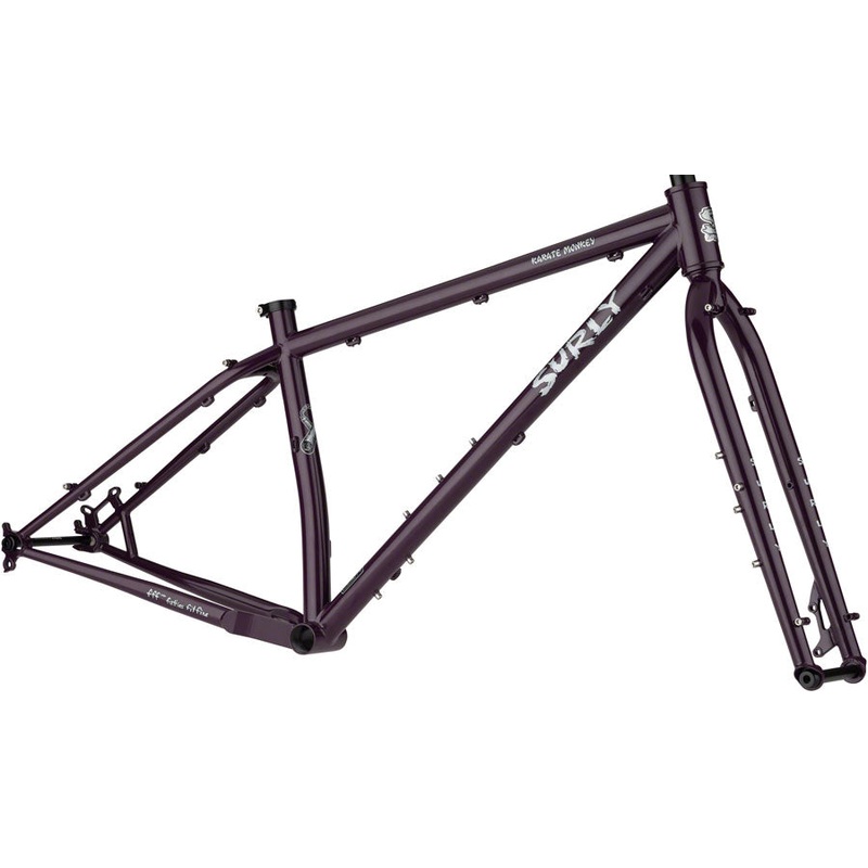 Surly Karate Monkey Frameset – 27.5″ Steel Organic Eggplant X-Small