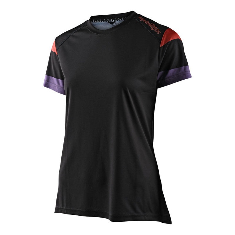 Troy Lee Designs Lilium Short Sleeve MTB Jersey – Womens – Rugby – Black Black X-Small