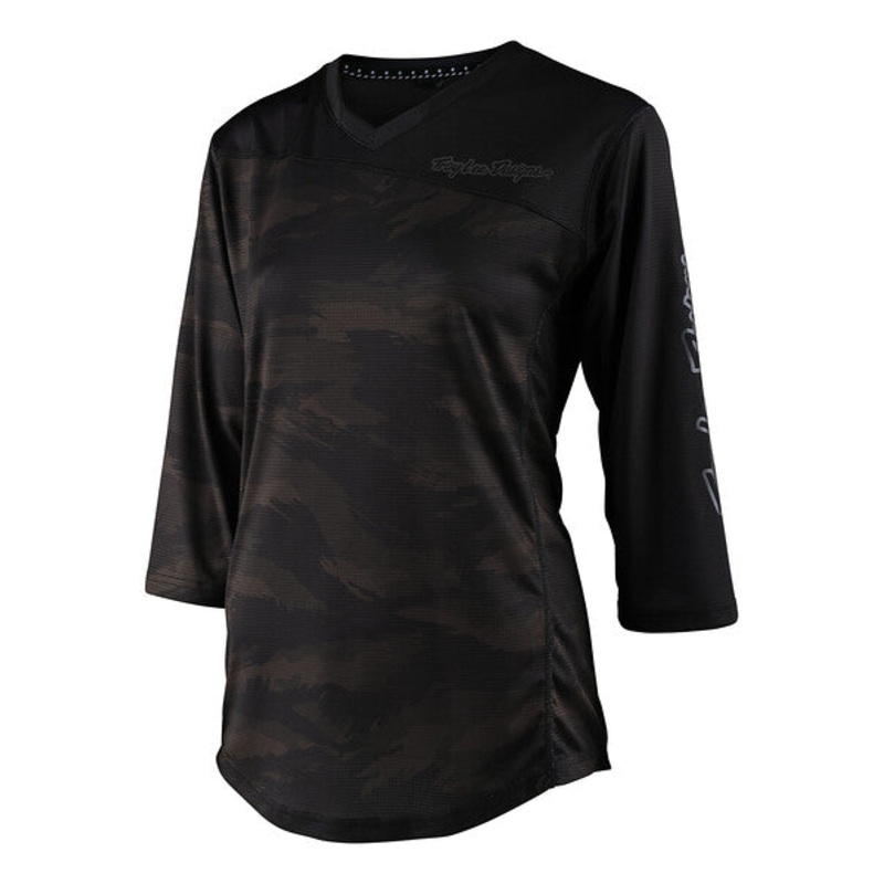Troy Lee Designs Mischief 3/4 Sleeve MTB Jersey – Womens – Brushed Camo – Army Camo Army X-Small