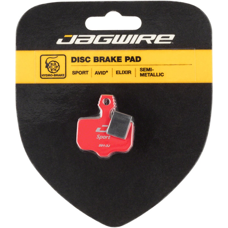 Jagwire Mountain Sport Semi-Metallic Disc Brake Pads for Avid Elixir R, CR1, 3, 5, 7, 9, X0, XX