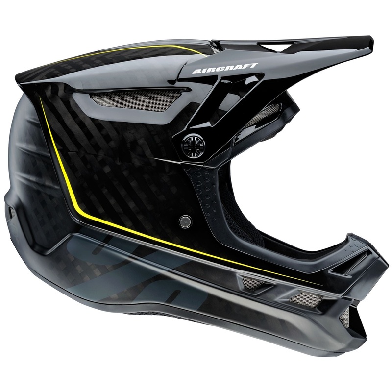 100% Aircraft DH Dull Face Helmet – Raw Black Raw Black X-Large