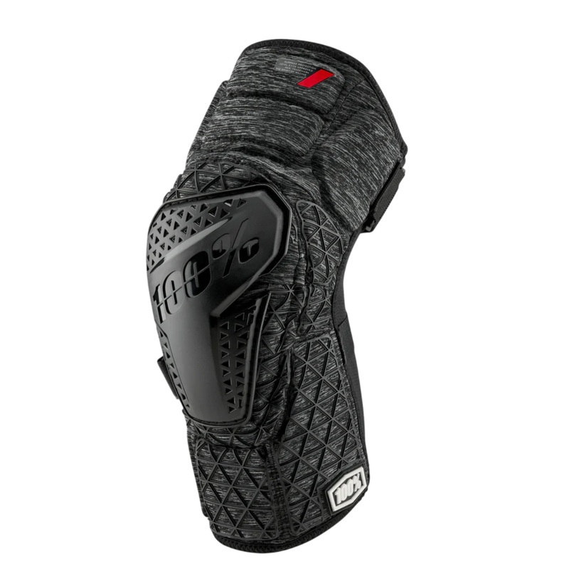 100% Surpass Knee Guard – Heather Gray-Black Heather Gray – Black Small