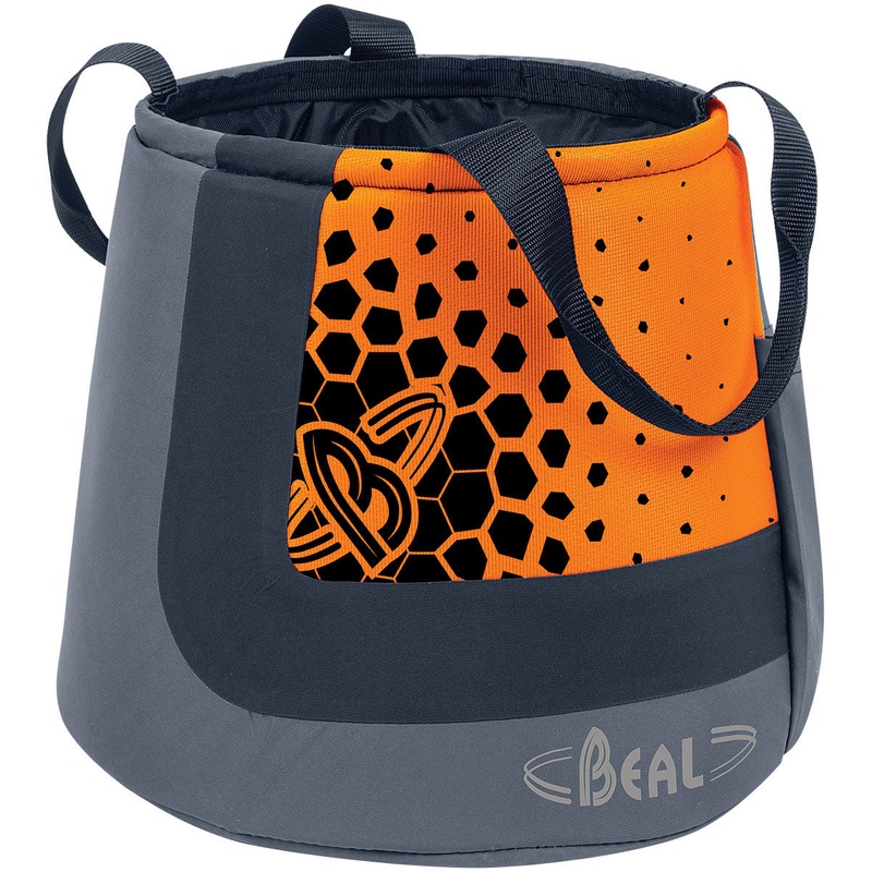 Beal Cocoon Chalk Bags for Bouldering  Large Capacity, Patented Clic-Clac Closure, Durable Materials, Innovative Design, Multiple Colors ORNGE