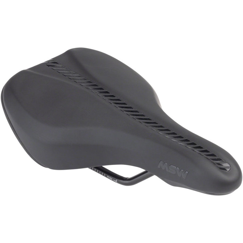 MSW Youth Saddle – Memory Foam Steel Black