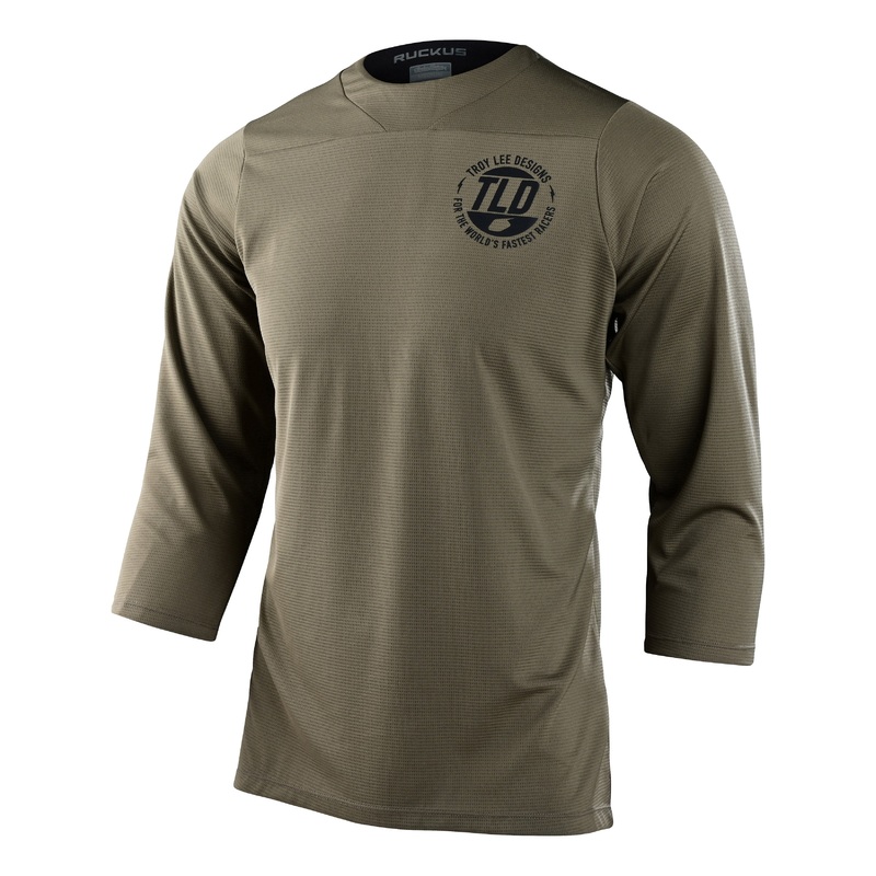 Troy Lee Designs Ruckus 3/4 Sleeve MTB Jersey – Industry – Fatigue – 2023 Fatigue Small