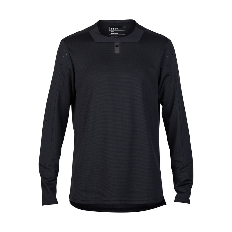 Fox Racing Defend Long Sleeve MTB Jersey – Black Black Small