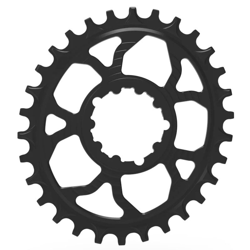 5Dev 7075 6% Oval Chainring 3mm Offset 32T – Black