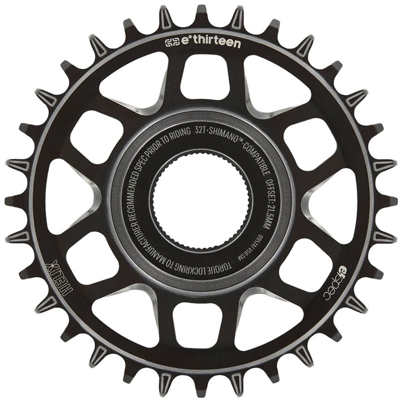 e*thirteen Helix Core e*spec  Chainring 32T Shimano Direct Mount 55mm Chainline 21.5mm Offset Shimano/Sram 11/12s Compatible BLK