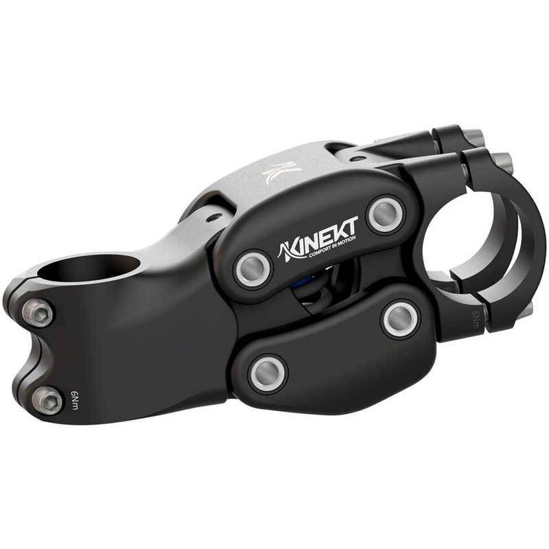 Cirrus Cycles Kinekt Suspension Stem 105 31.8 Clamp +7 1-1/8 in Black Aluminum