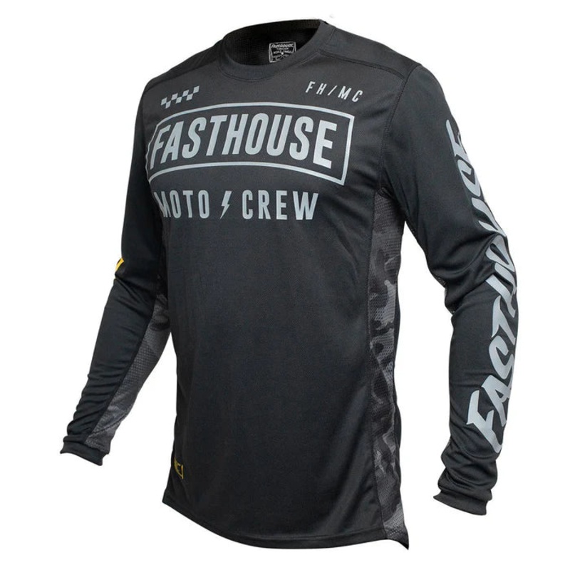 Fasthouse Strike Jersey – Black-Camo Black – Camo Small
