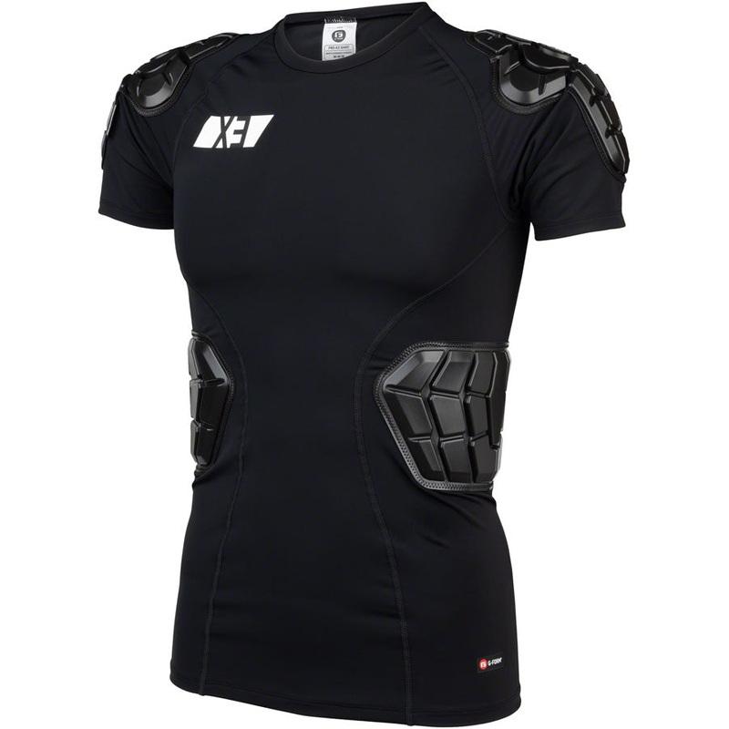 Men’s G-Form Pro-X3 Bike Base Layer Shirt  Impact-Absorbing SmartFlex Padding, Breathable Compression Fabric, Multi-Panel Fit S