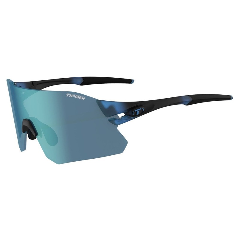Tifosi Rail Interchangeable Lens Sunglasses – Crystal Blue Crystal Blue Includes – Clarion Blue – AC Red – Clear Lens