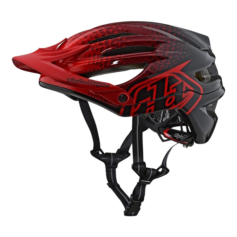 Troy Lee Designs A2 MIPS MTB Helmet – Starburst – Red – 2018 Red Medium/Large