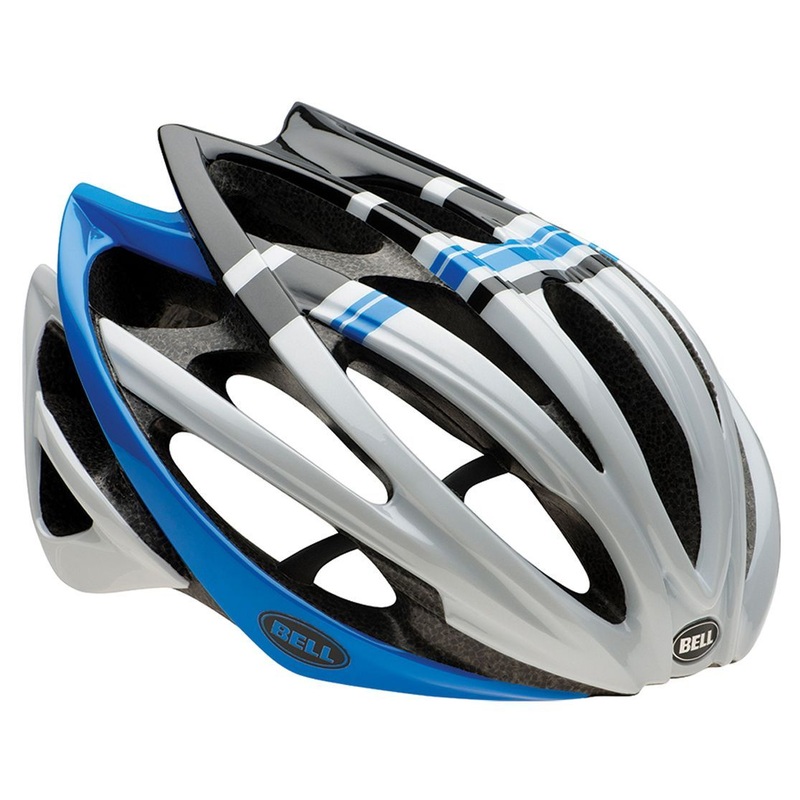 Bell Gage Road Helmet – White-Blue Draft White – Blue Draft Small