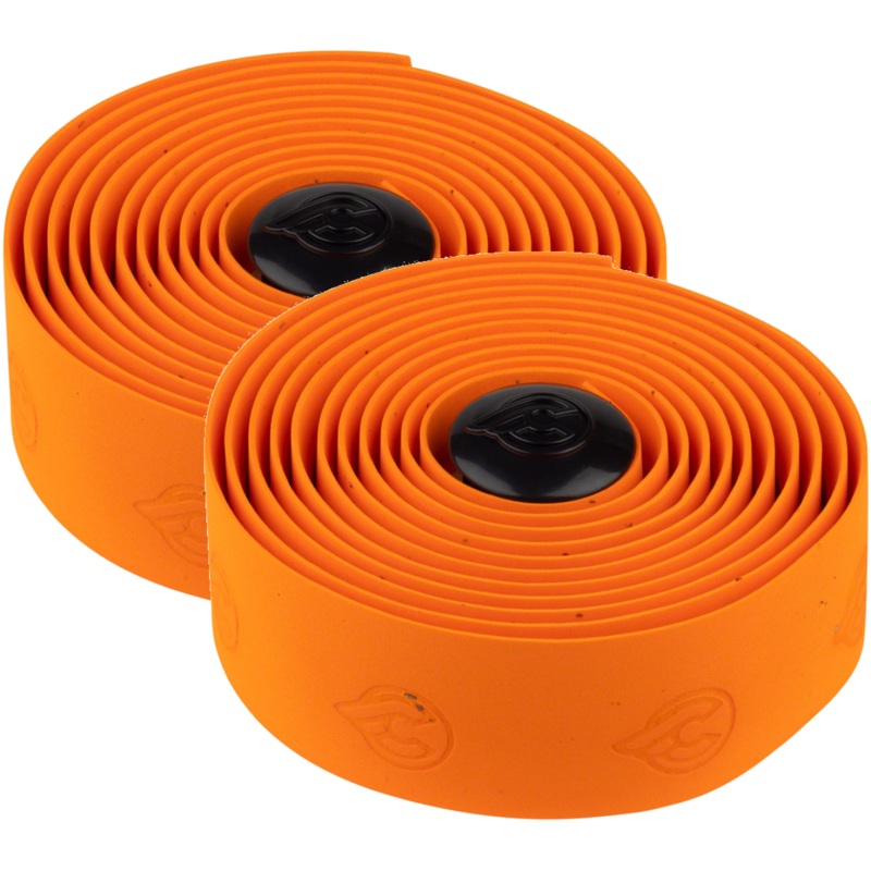 Cinelli Cork Handlebar Tape Bundle Orange Cork Wrap with Adhesive & Plugs for Road & Track Cycling