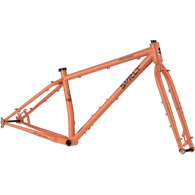 Surly Karate Monkey Frameset – 27.5″ Steel Peach Salmon Sundae Large