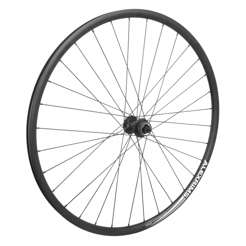 WheelMaster 700C Alloy Disc Double Wall Road Wheel – Front – Black Black 100mmQR – 32h
