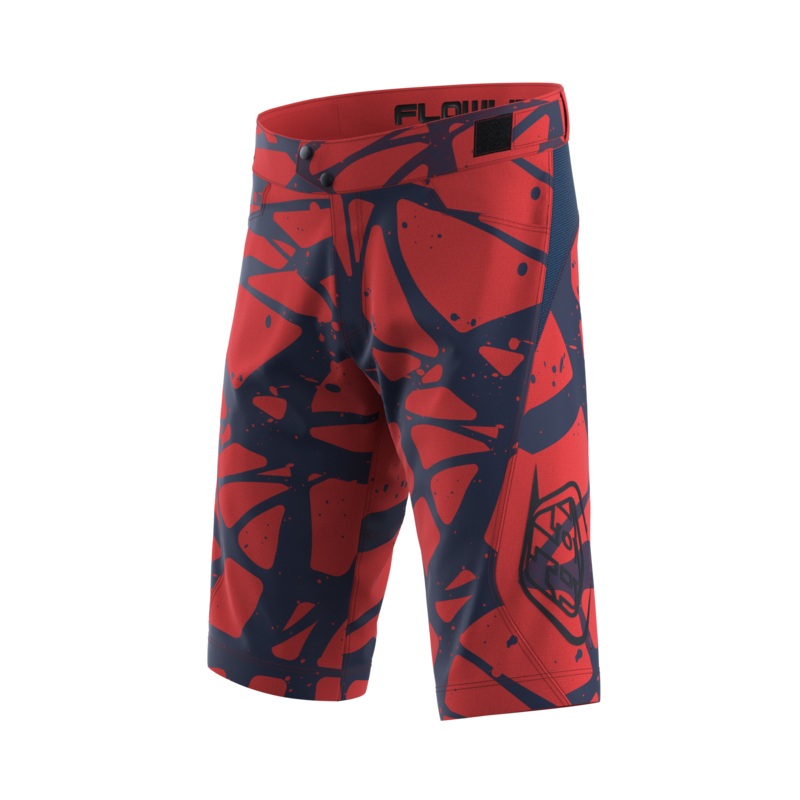 Troy Lee Designs Flowline MTB Short – Shell – Eruption – Youth – Brick – 2023 Brick 22″
