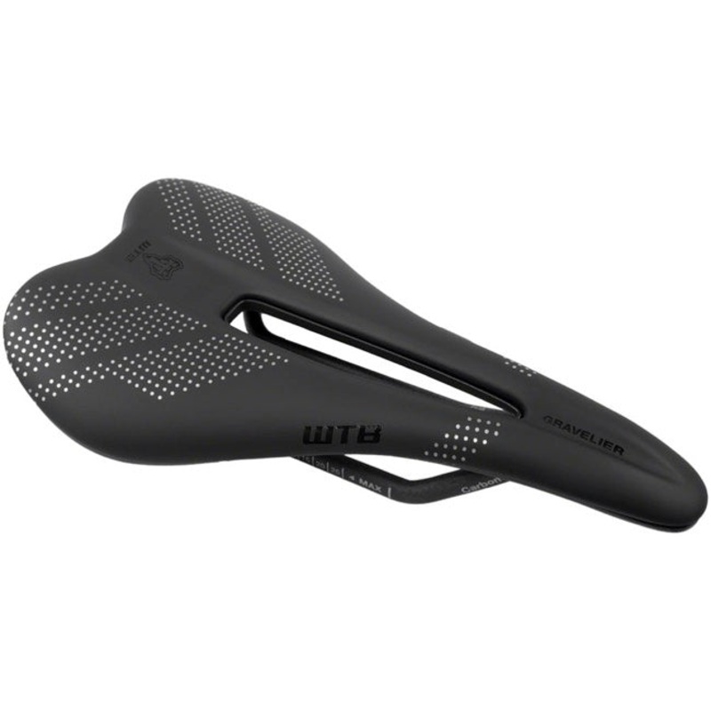 WTB Gravelier Medium Fusion Form Saddle – Carbon Rail – Black Black