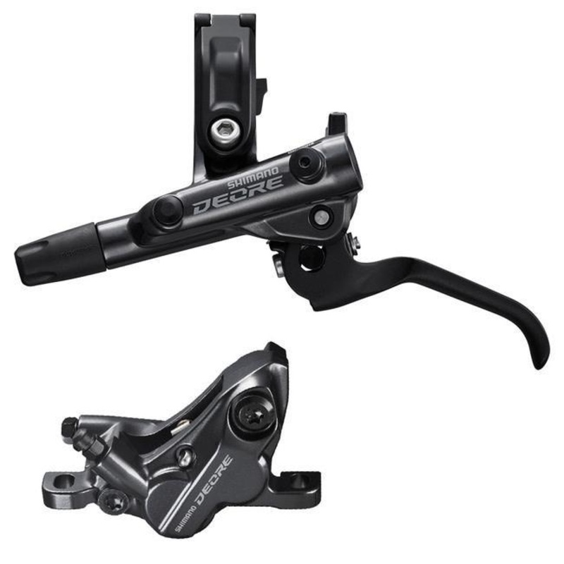 Deore BR-M6120 Disc Brake Set – 4 Piston Grey Front/Left Metal Pad