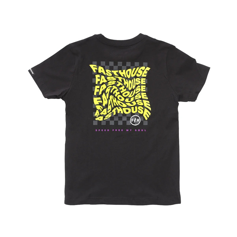Fasthouse Stray Tee – Youth – Black Black Large