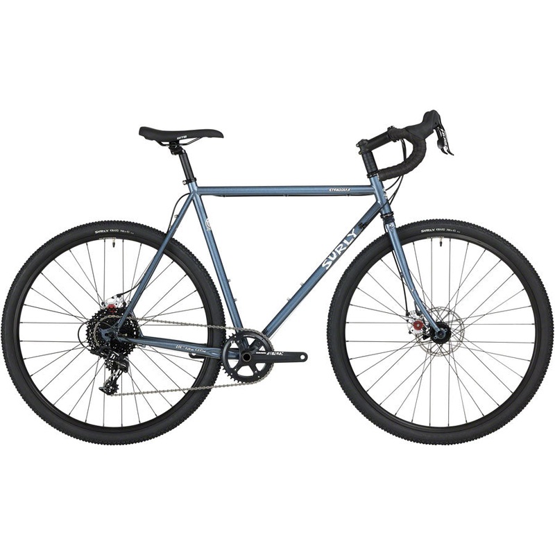 Surly Straggler Bike – 700c, Steel, Cold Steel Blue, 58cm