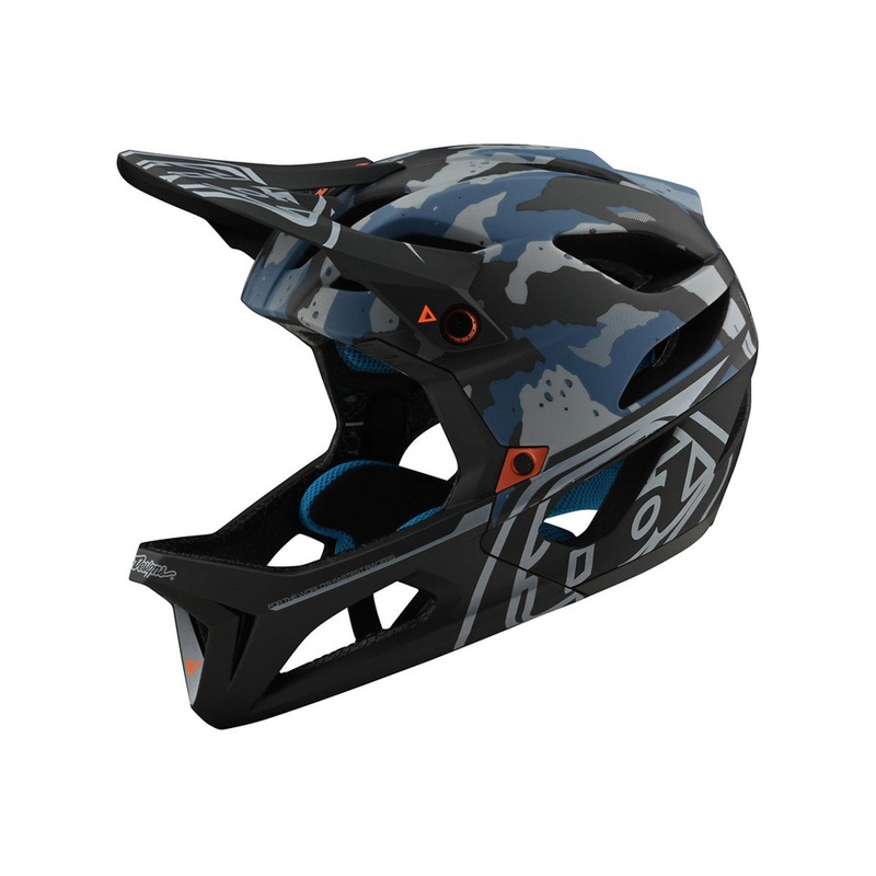Troy Lee Designs Stage Full Face Helmet – Camo – Light Blue – 2020 Light Blue X-Small/Small
