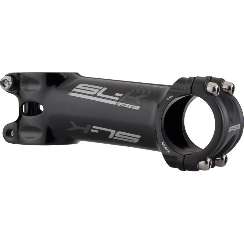 FSA (Full Speed Ahead) SL-K Stem – 90mm 31.8 Clamp +/-6 1 1/8″ Alloy Black