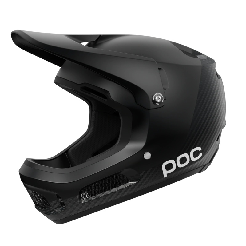 POC Coron Air Carbon MIPS Full Face Helmet – Carbon Black Carbon Black Small