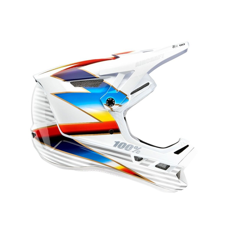 100% Aircraft Composite Full Face Helmet – Knox White Knox White X-Small