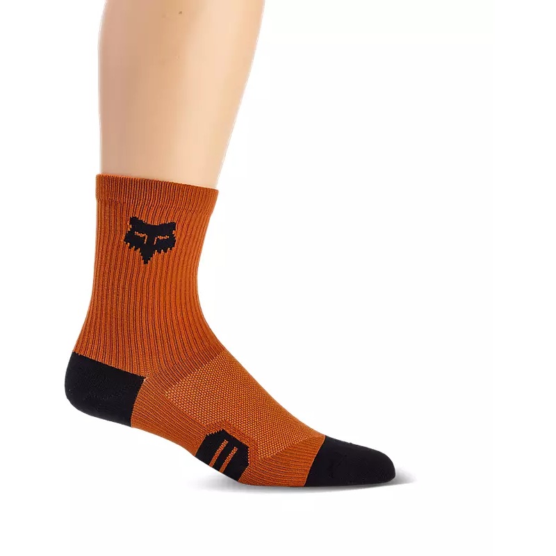 Fox Racing 6″ Ranger Sock – Burnt Orange Burnt Orange X-Small/Small