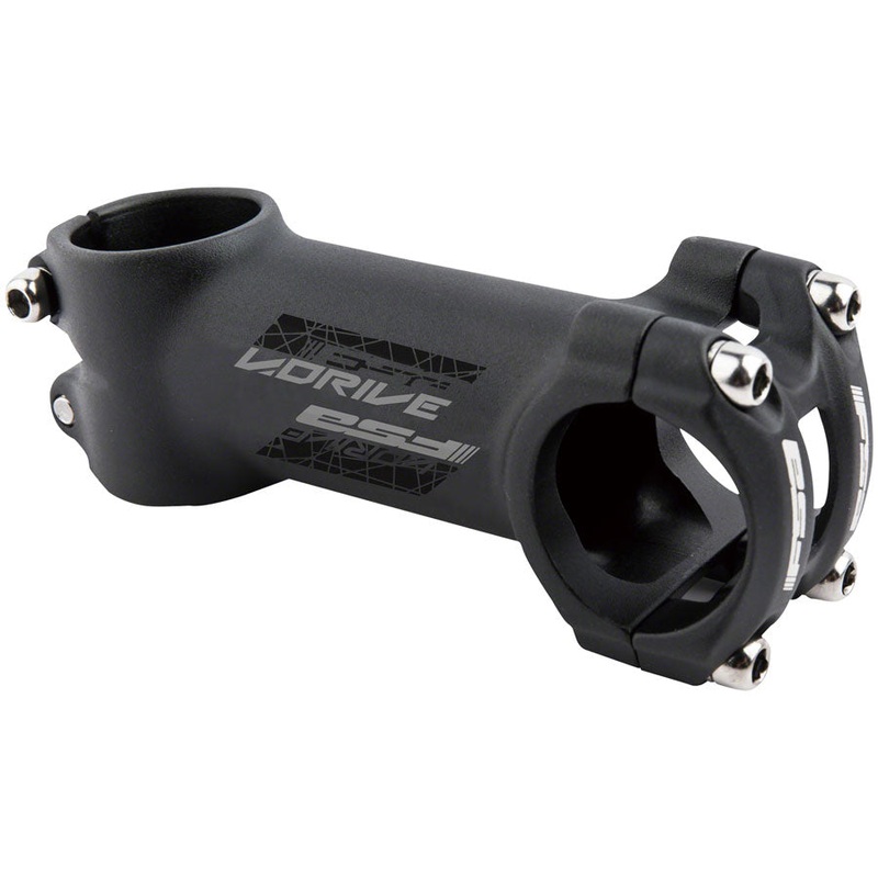 FSA V-Drive Stem Length 60mm Clamp 31.8mm +/-6 Steerer 1 1/8 in Aluminum Black