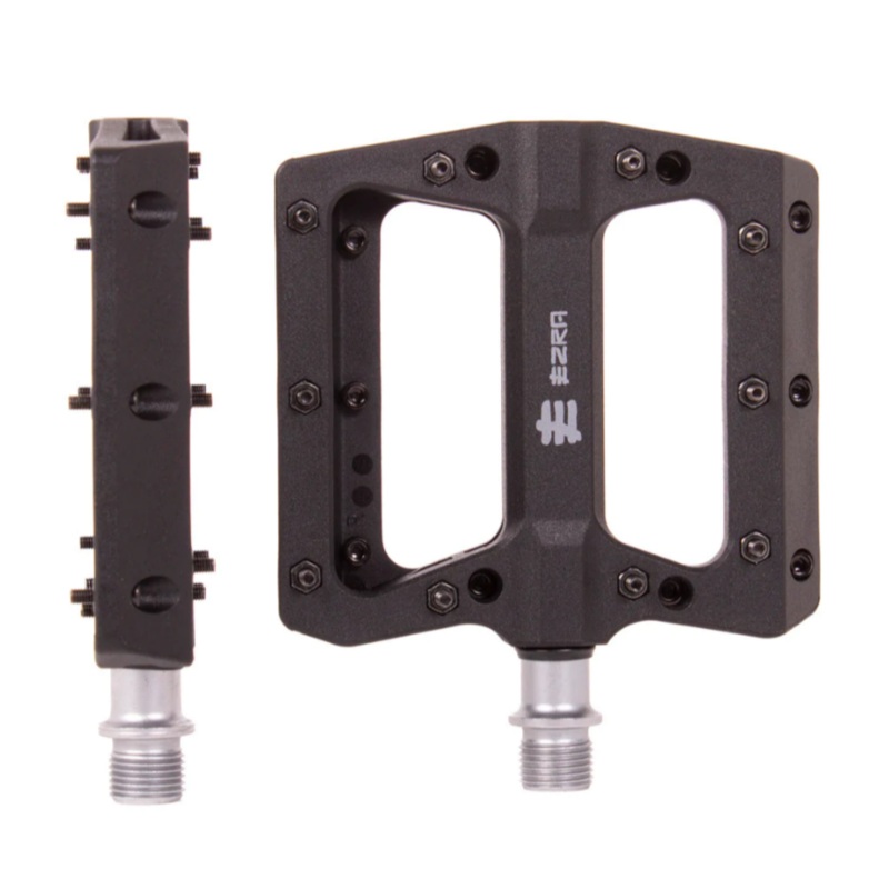 Eastern EZRA Flats Plus BMX Pedals – Black Black